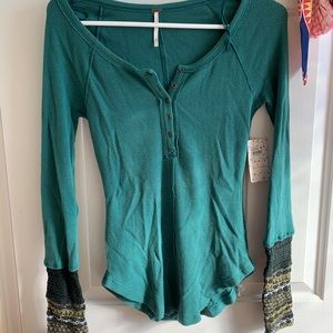 New Free People Henley shirt sz ax